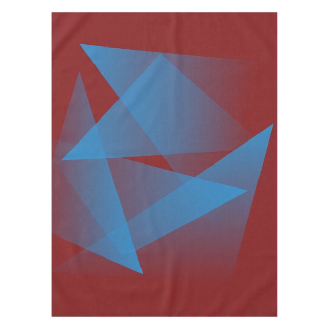 Mantel Fragmentos azules flotantes (Anverso)