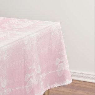 Mantel Francés-Birdcage-Blanco en SHELL-Rosado