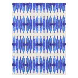 Mantel Frascos con corchetes de vidrio azul