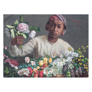 Mantel Frederic Bazille - Joven mujer con peonías