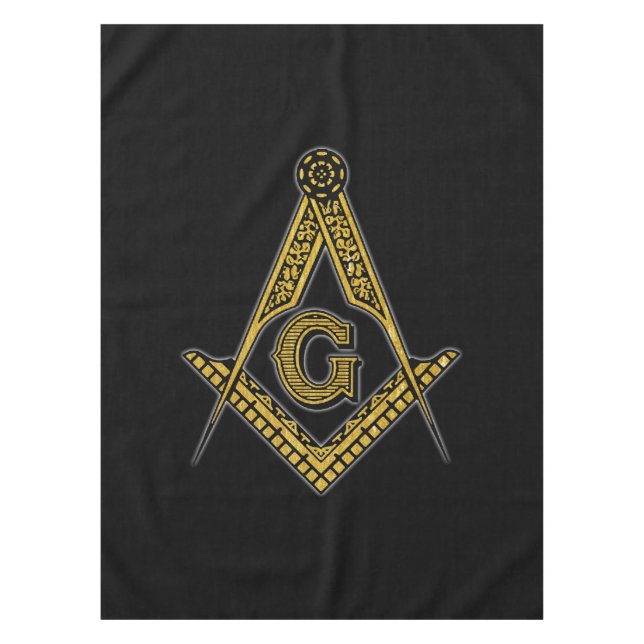 Mantel Freemason (negro y oro) (Anverso)