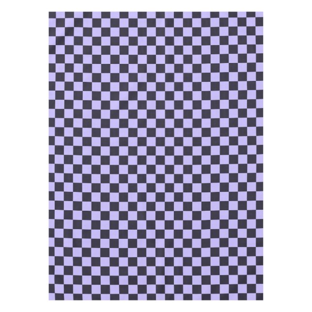 Mantel French lilac checkerboard pattern (Anverso)