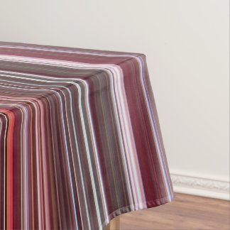 Mantel Fresa Salvaje Roja, Rosa y Burgundy a Rayas