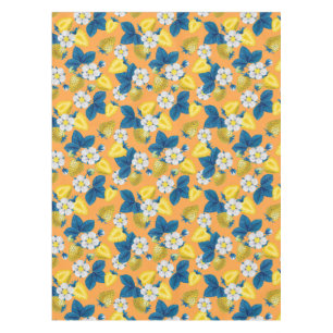 Mantel Fresas amarillas en naranja