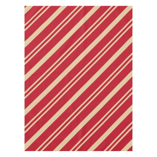 Mantel "Fright Night Stripes" Crema de sangre roja/espelu (Anverso)
