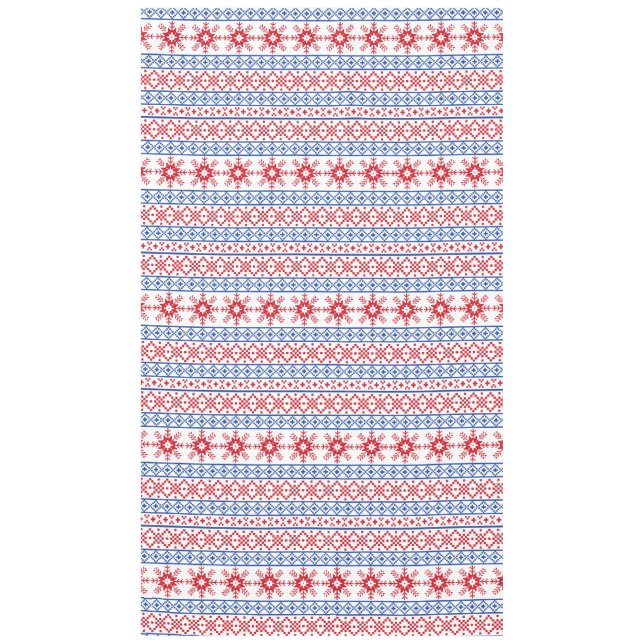 Mantel Fronteras nórdicas del copo de nieve del navidad (Anverso)