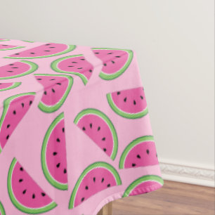 Mantel Fruta linda del cumpleaños de la sandía primera