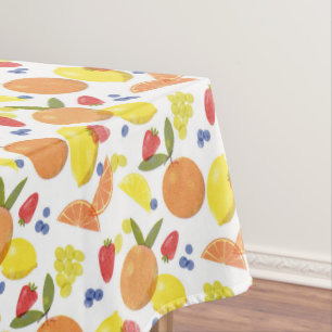 Mantel Frutas de Mercadillo Grunge Risografía Moderno