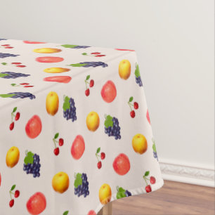 Mantel Frutas frescas surtidas sobre beige claro