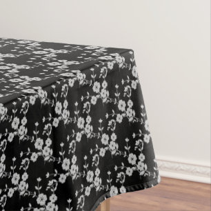 Mantel FS Style 1-Black-White-52x70 TABLECLOTH