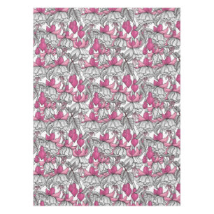 Mantel Fuchsia en blanco y rosa