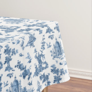 Mantel Fuentes y árboles fantásticos de la época azul