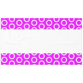 Mantel Fun Bright Pink Tiled Raming Pattern Rayas blancas