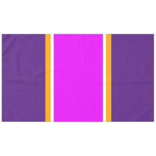 Mantel Fun brillante rosa real morado amarillo rayas blan