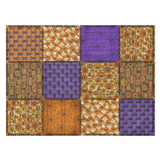 Mantel Fun Halloween Patchwork Image (Frente (Horizontal))