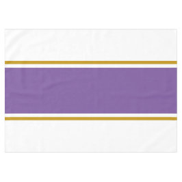 Mantel Fun Sporty Purple Brown Carreras Strips On White