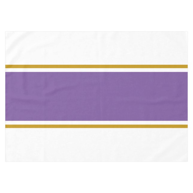 Mantel Fun Sporty Purple Brown Carreras Strips On White (Frente (Horizontal))