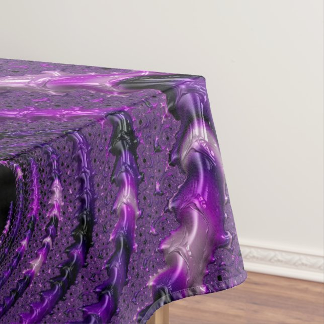 Mantel Funky Bold Boho Purple Digital Resumen Fractal (In Situ)