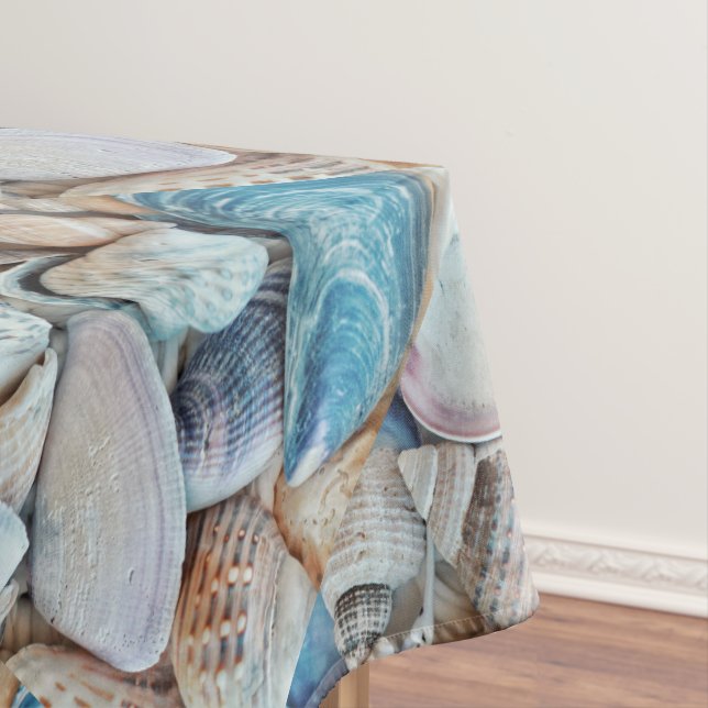 Mantel Funky Sea Shells Holiday Seaside Pattern (In Situ)