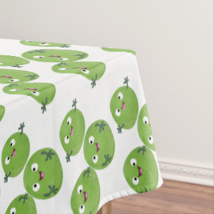 Mantel Funny Brussels brota personalizado de verduras