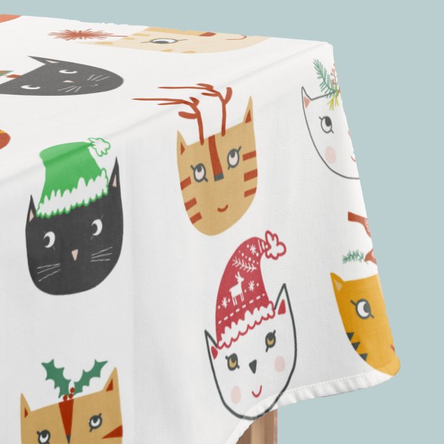 Mantel Funny Cat Navidades (Subido por el creador)