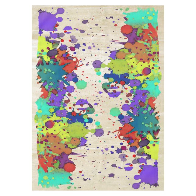 Mantel FUNNY COLOR SPLASH I + tus ideas (Anverso)
