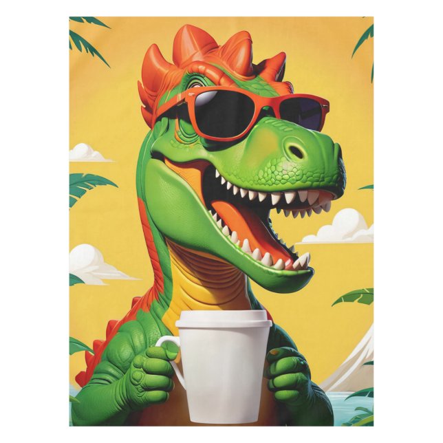 Mantel Funny de los dinosaurios T-Rex (Anverso)