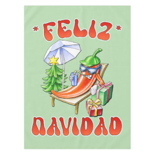 Mantel Funny Feliz Navidad Navidad Chili