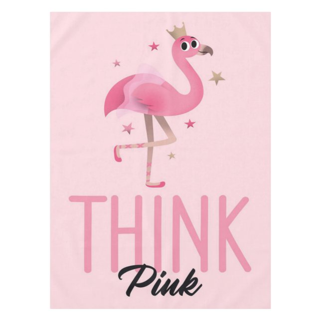 Mantel Funny Flamingo Lovers | Punto de reflexión flamenc (Anverso)