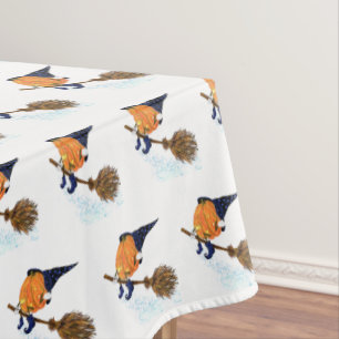 Mantel Funny Halloween Tableclov Calabaza de Brujas Volan