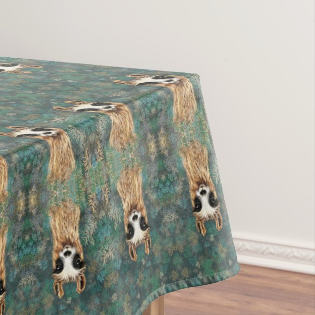 Mantel Funny Llama Tablecloth (In Situ)