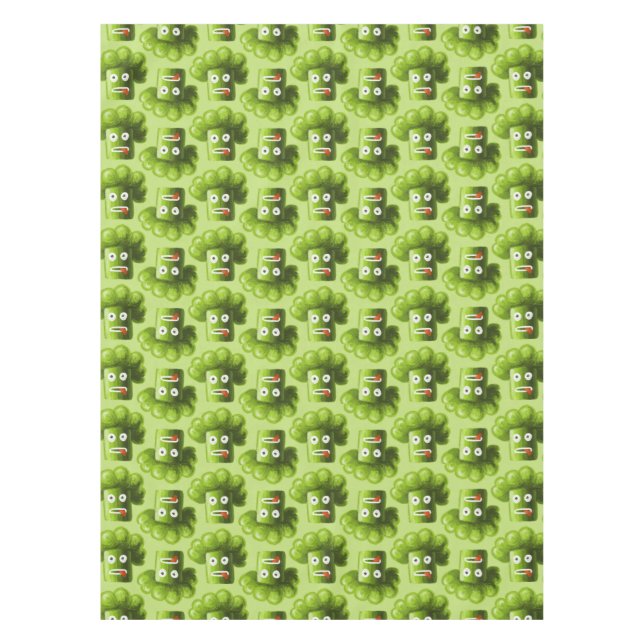 Mantel Funny Personalizado Broccoli Pattern Tablecloth (Anverso)