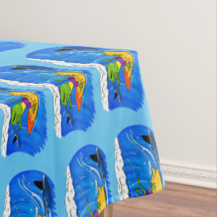 Mantel Funny personalizado de surf con lagarto frito