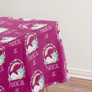 Mantel Funny Unicorn diciendo AF mágico