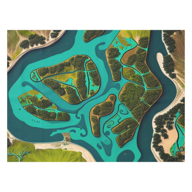 Mantel Futuristic Marshlands (Frente (Horizontal))