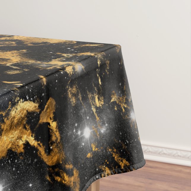 Mantel Galaxia acuarela de mármol negro y oro (In Situ)
