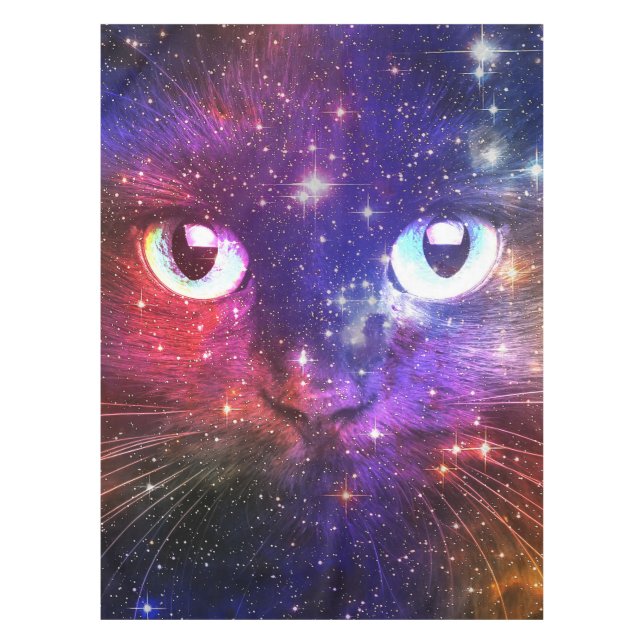 Mantel Galaxia Color Burst Cat (Anverso)