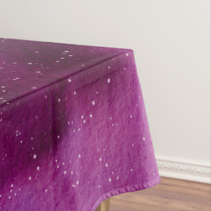 Mantel Galaxias acuarela púrpura rosa