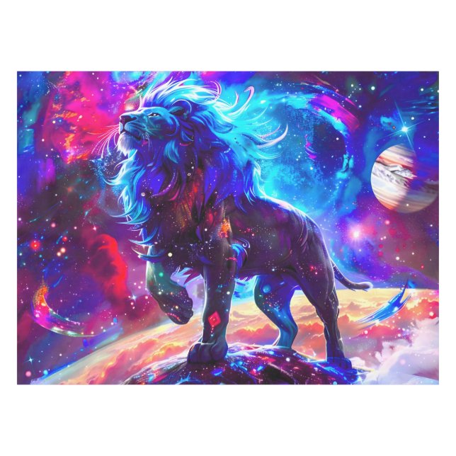Mantel Galaxy Lion Blue (Frente (Horizontal))