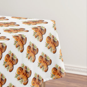 Mantel Galletas de pan de jengibre con Navidades Holly