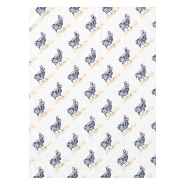 Mantel Gallina de Guinea (Anverso)