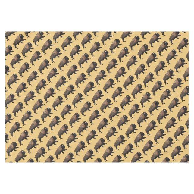 Mantel Galloping Bison (Frente (Horizontal))