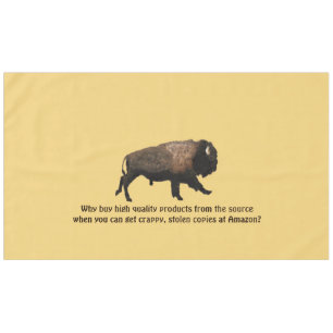 Mantel Galloping Bison - Cuidado