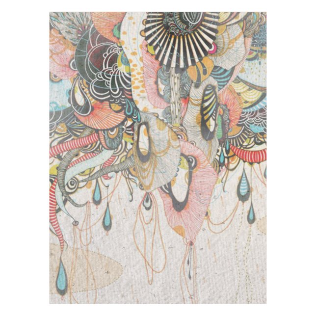 Mantel Garabateando en el Lenguaje de la Luz (Anverso)