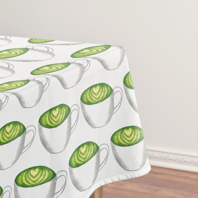 Mantel Gastronomía de té verde mate en japonés (In Situ)