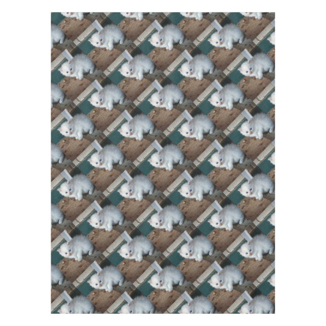 Mantel Gatito blanco (Anverso)