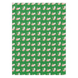 Mantel Gato lindo del bastón de caramelo