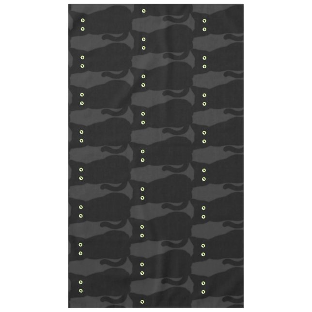 Mantel Gato negro, gatito lindo, diversión espumocrática (Anverso)