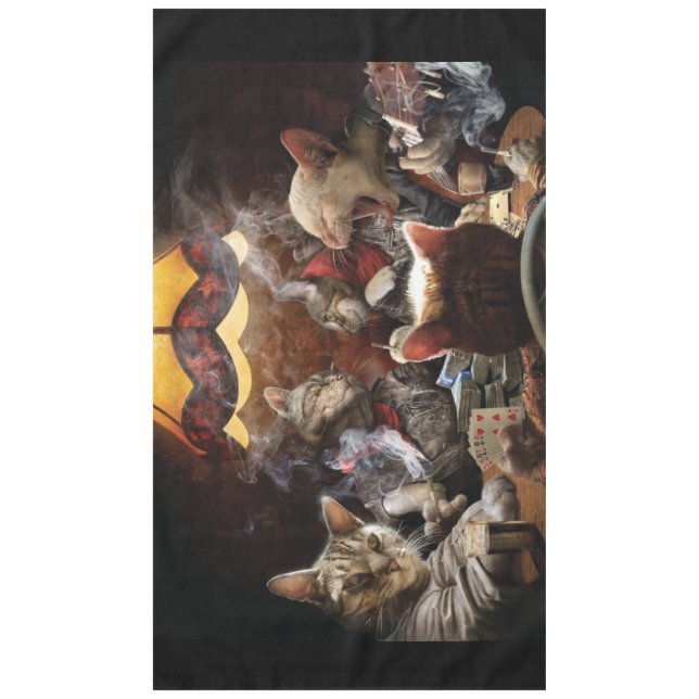 Mantel Gatos jugando al póquer (Anverso)