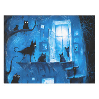 Mantel Gatos negros góticos caprichosos de Halloween espe